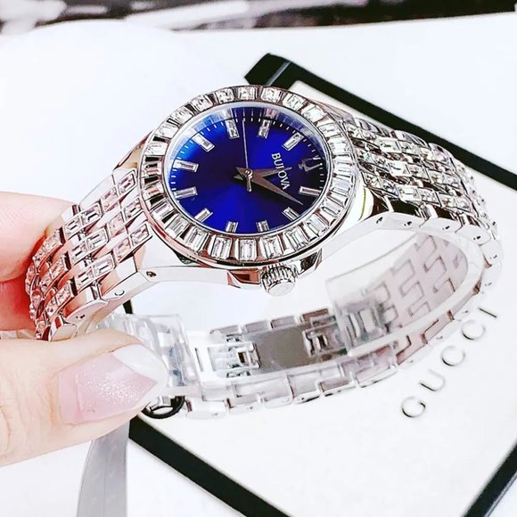 WOW! BULOVA DIAMOND BAGUETTE 32MM WATCH! SALE!! - Picture 2 of 5